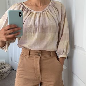 Everlane- Ruched Air Blouse